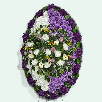 Венок из искусственных цветов